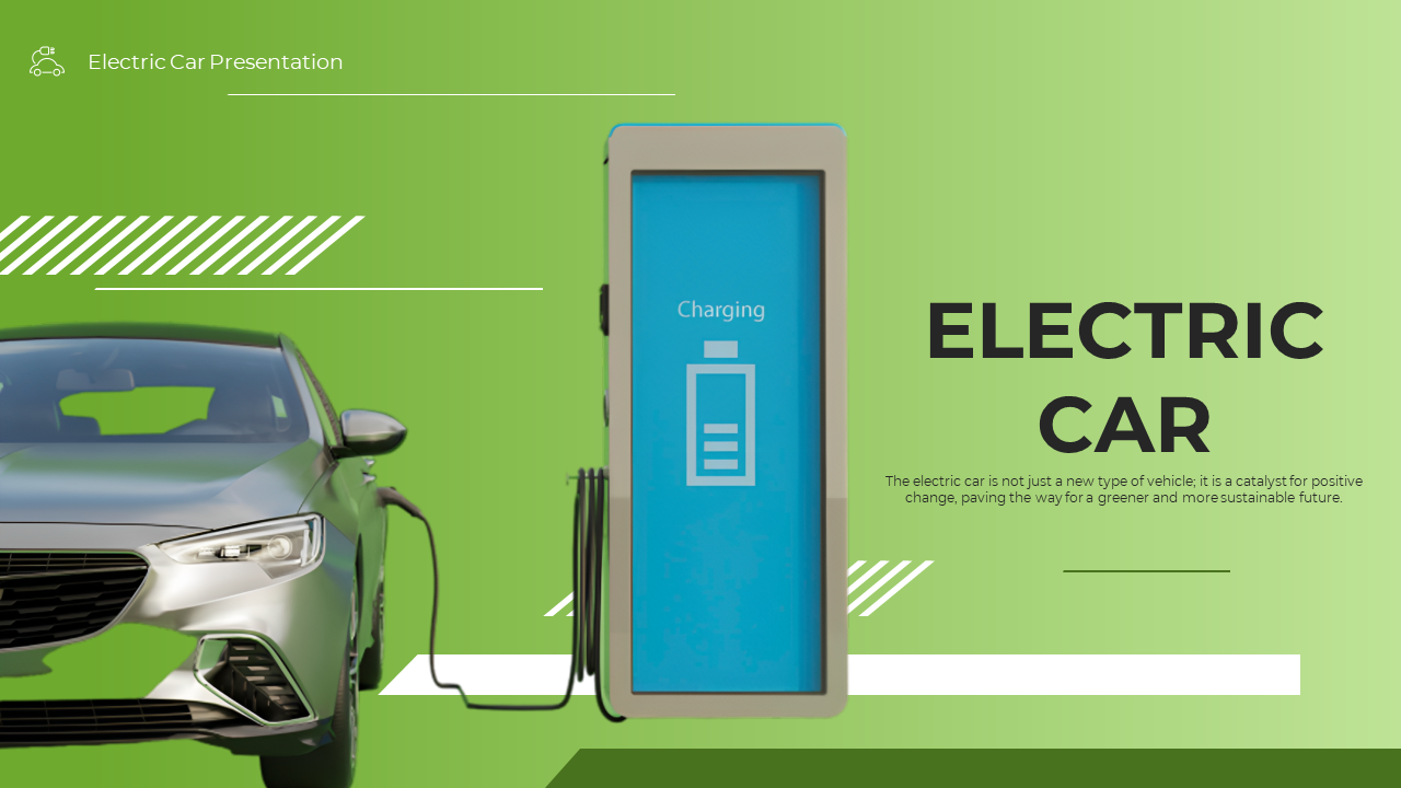 Electric Car PowerPoint Template Free