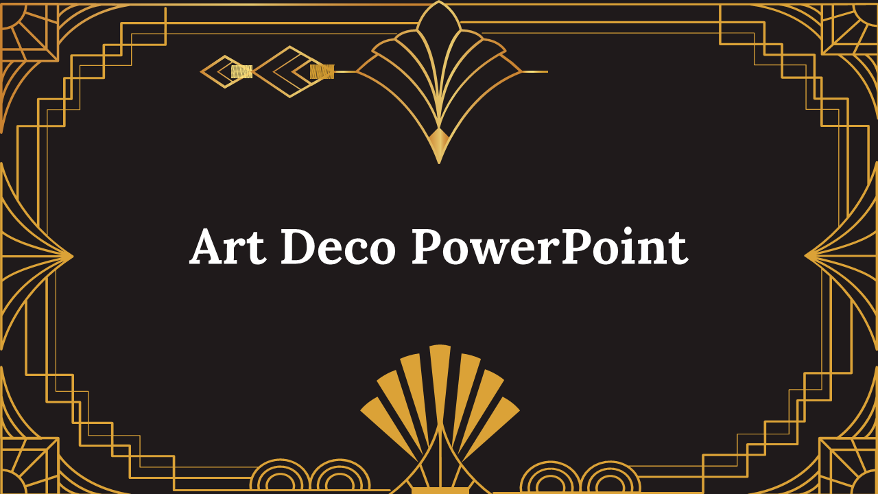 Free Art Deco PowerPoint Template