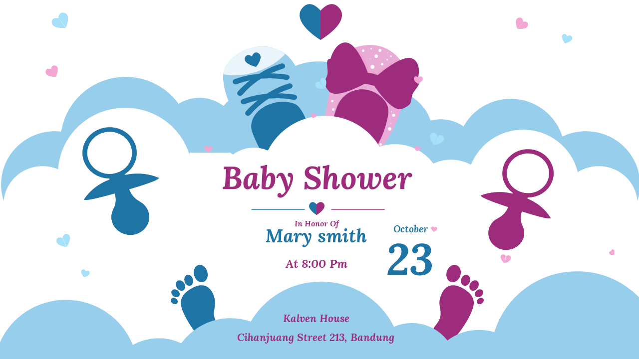 Baby Shower Google Slides Template