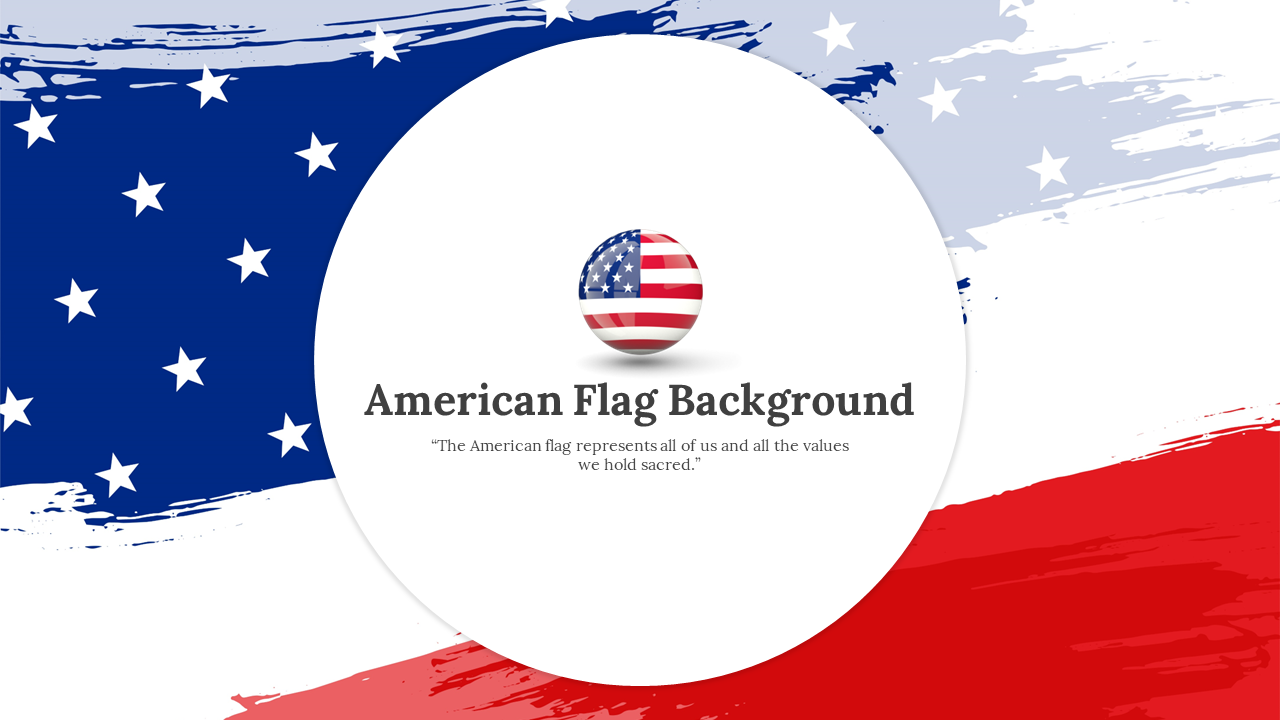 American Flag Background PowerPoint