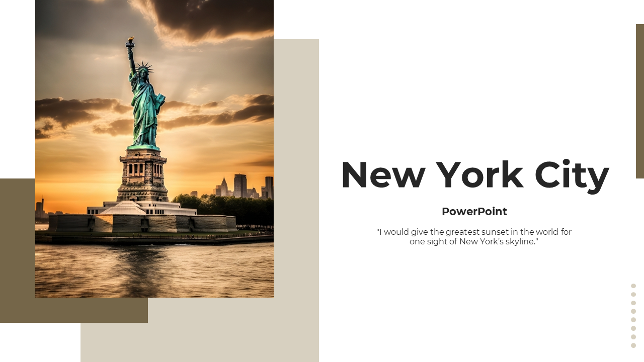 New York City PowerPoint Template Free