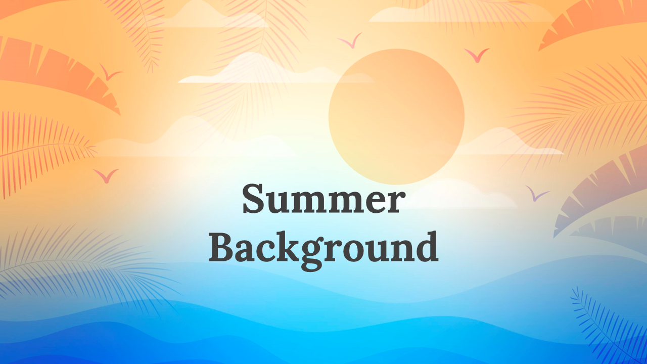 Free Summer PowerPoint Background