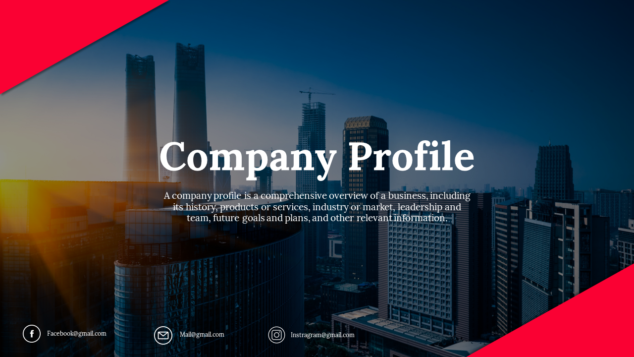 Startup Company Profile Sample