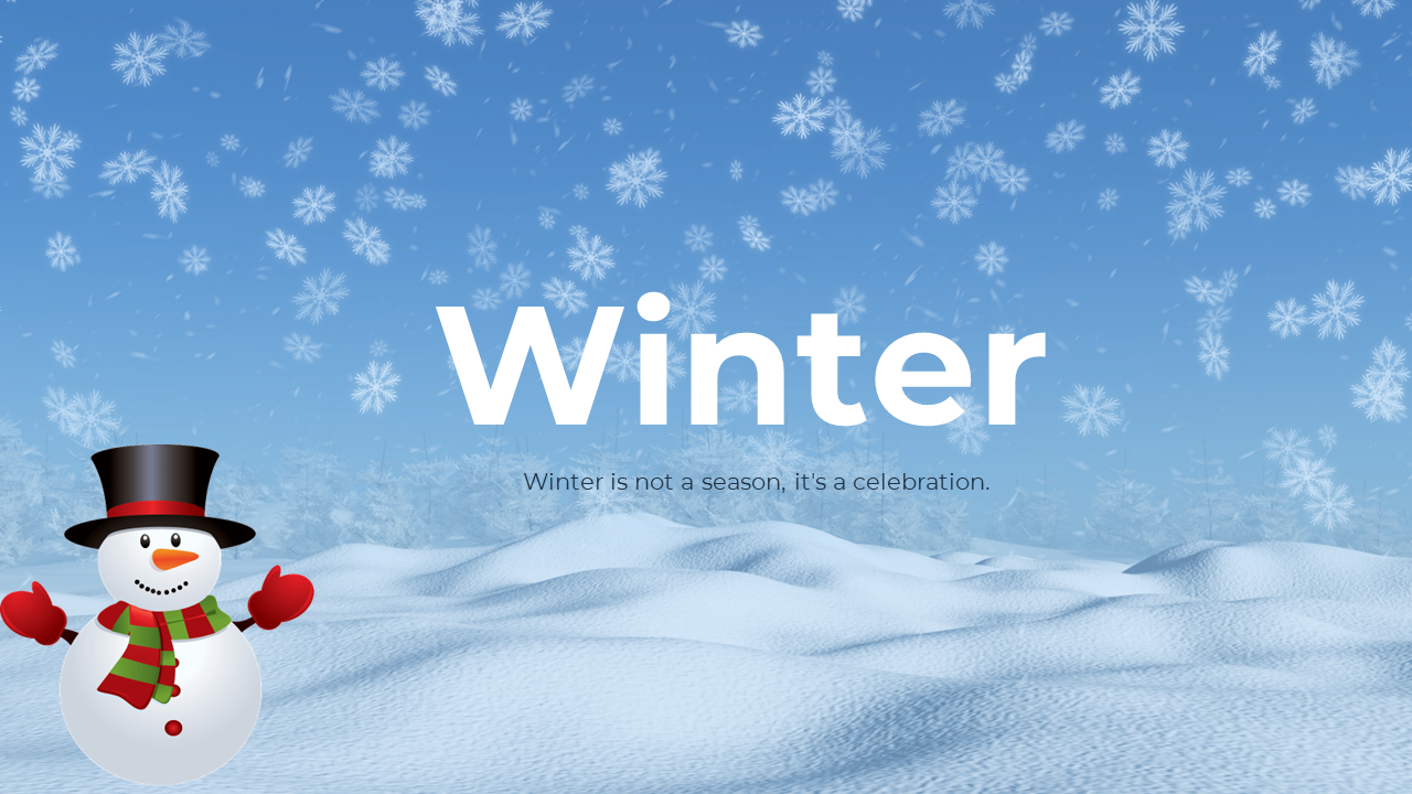 Winter PowerPoint Template Free