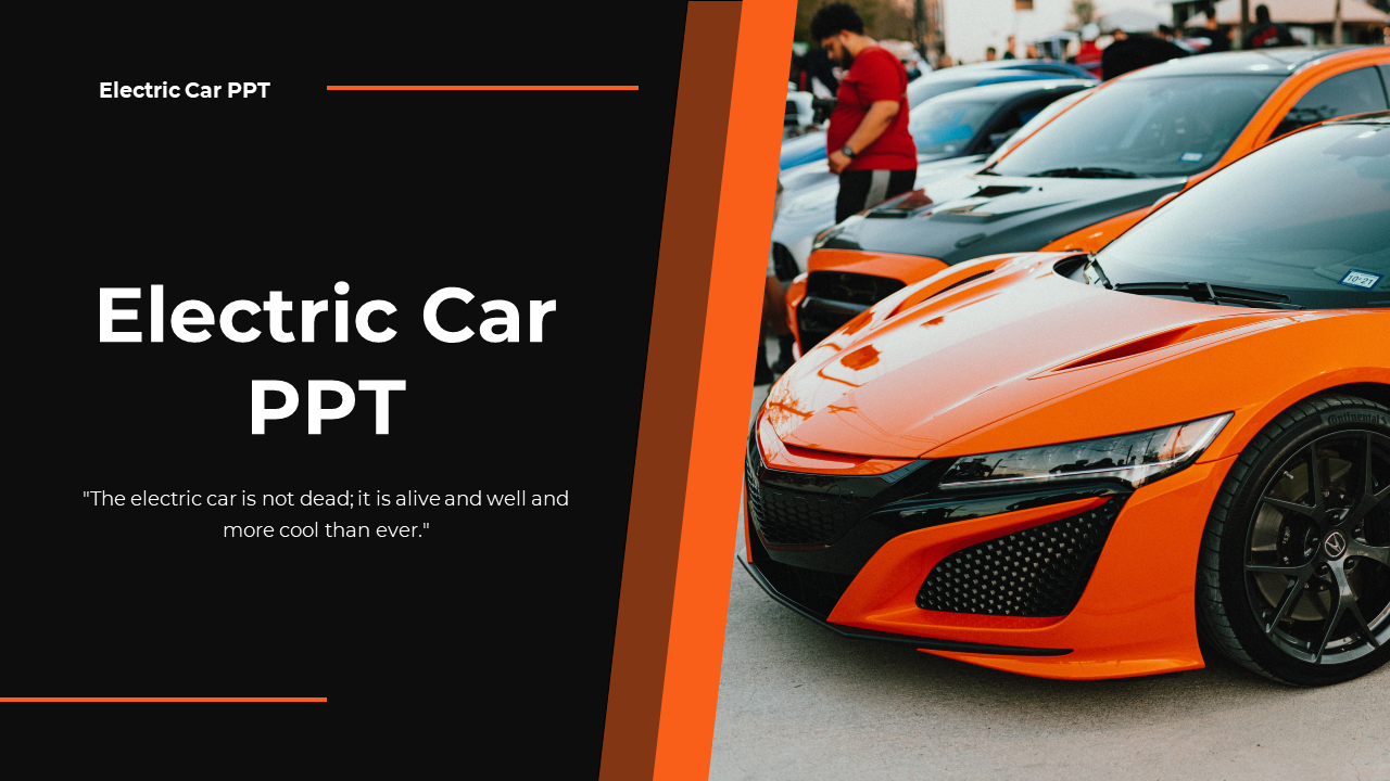 Electric Car PPT Template Free Download