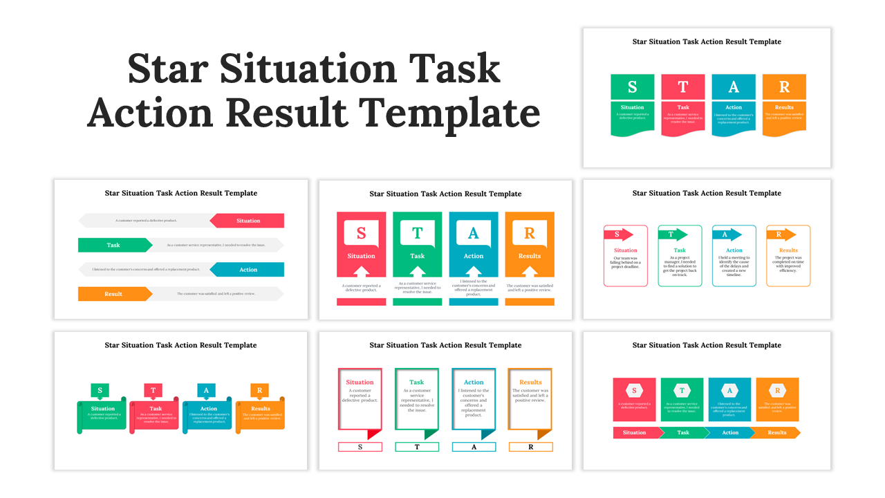 Star Situation Task Action Result Template