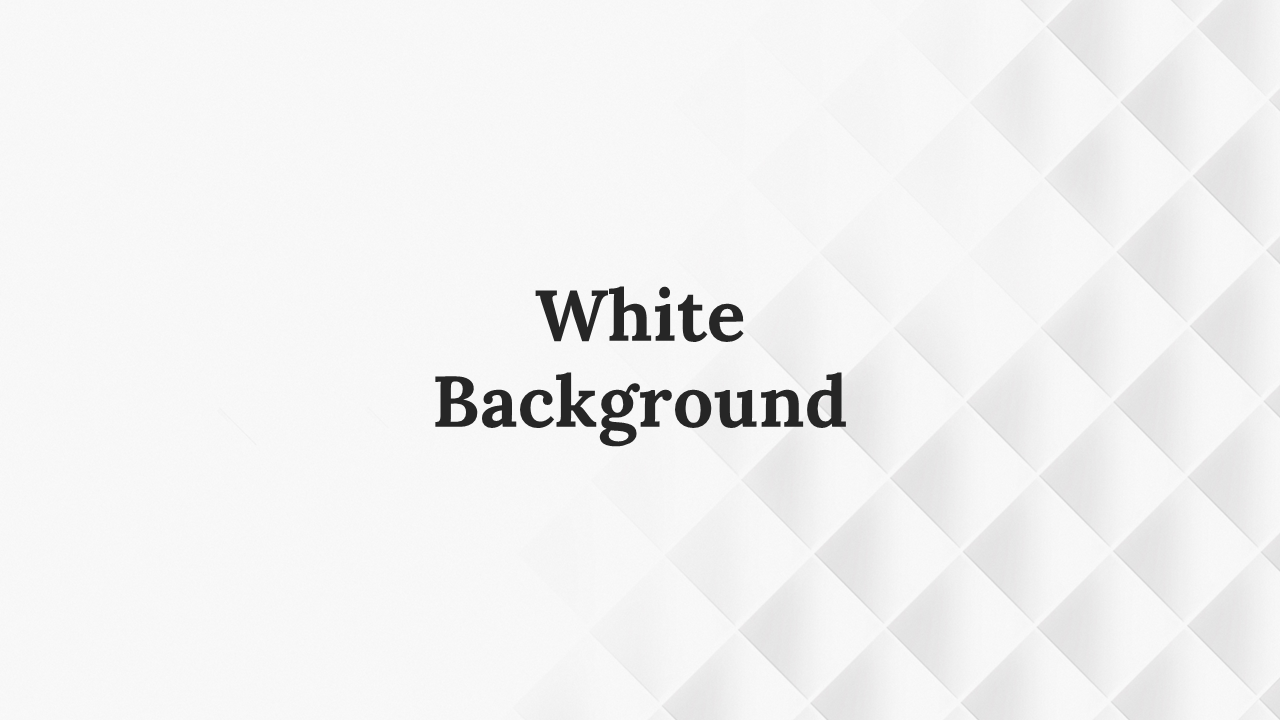 White Background PPT Templates