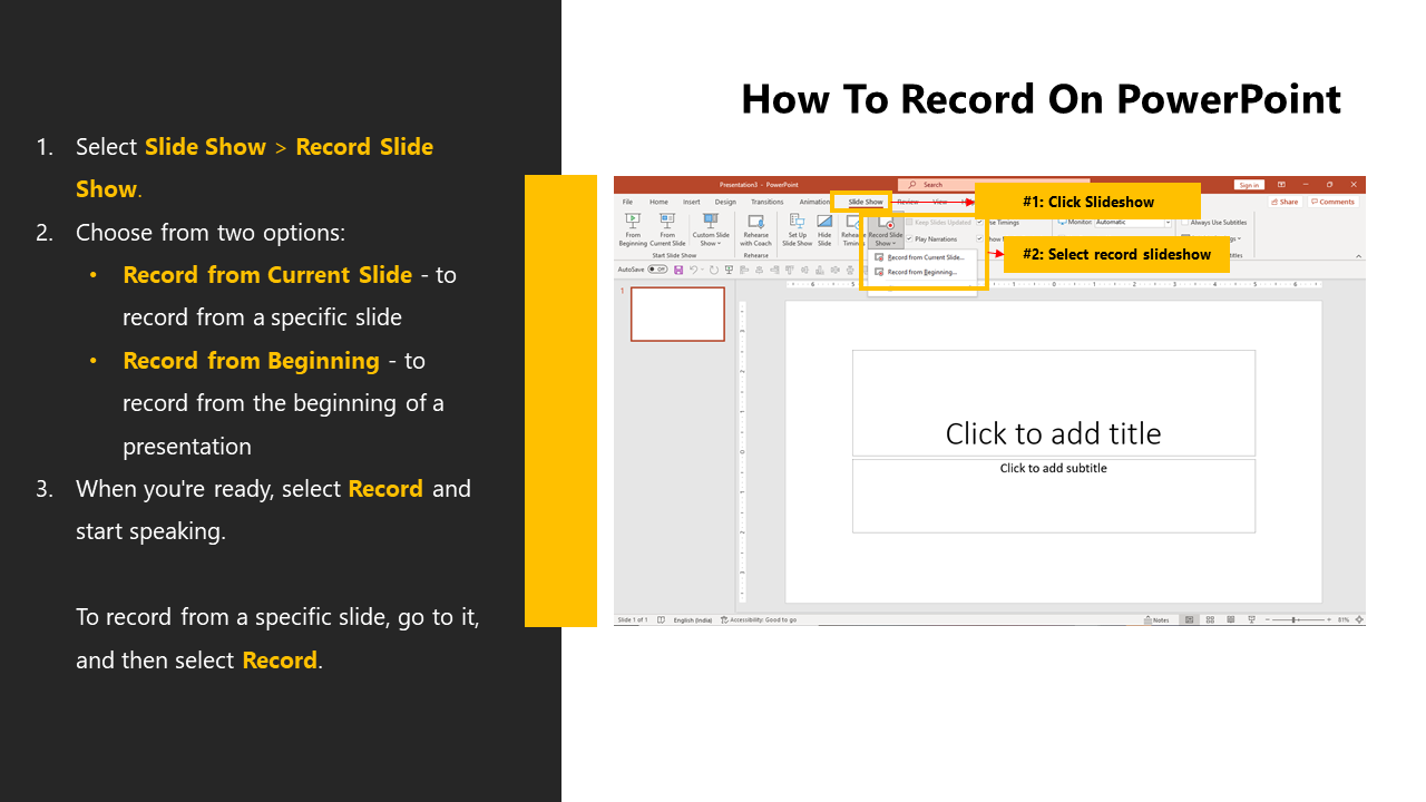 Easy Steps For How To Record A PowerPoint Presentation
