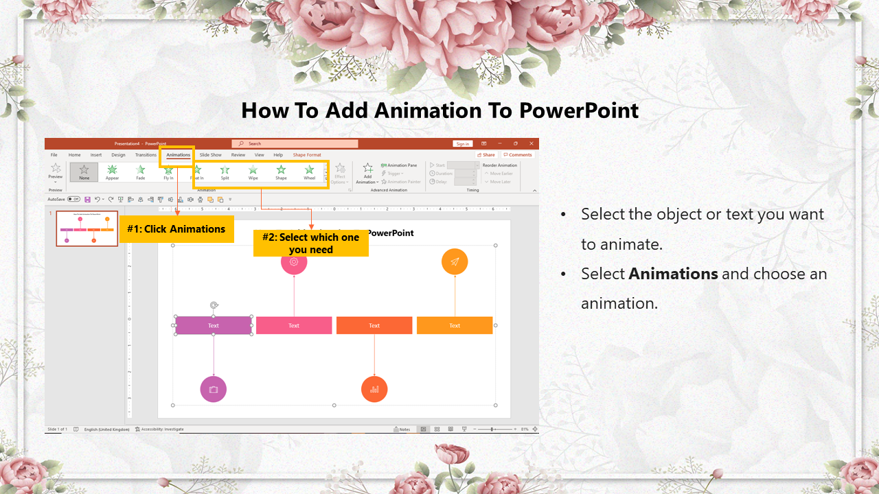 Tutorials For How To Add Animation To PowerPoint