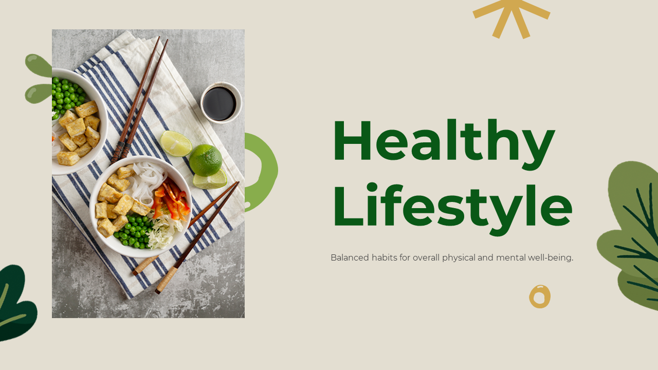 Healthy Lifestyle PowerPoint Template