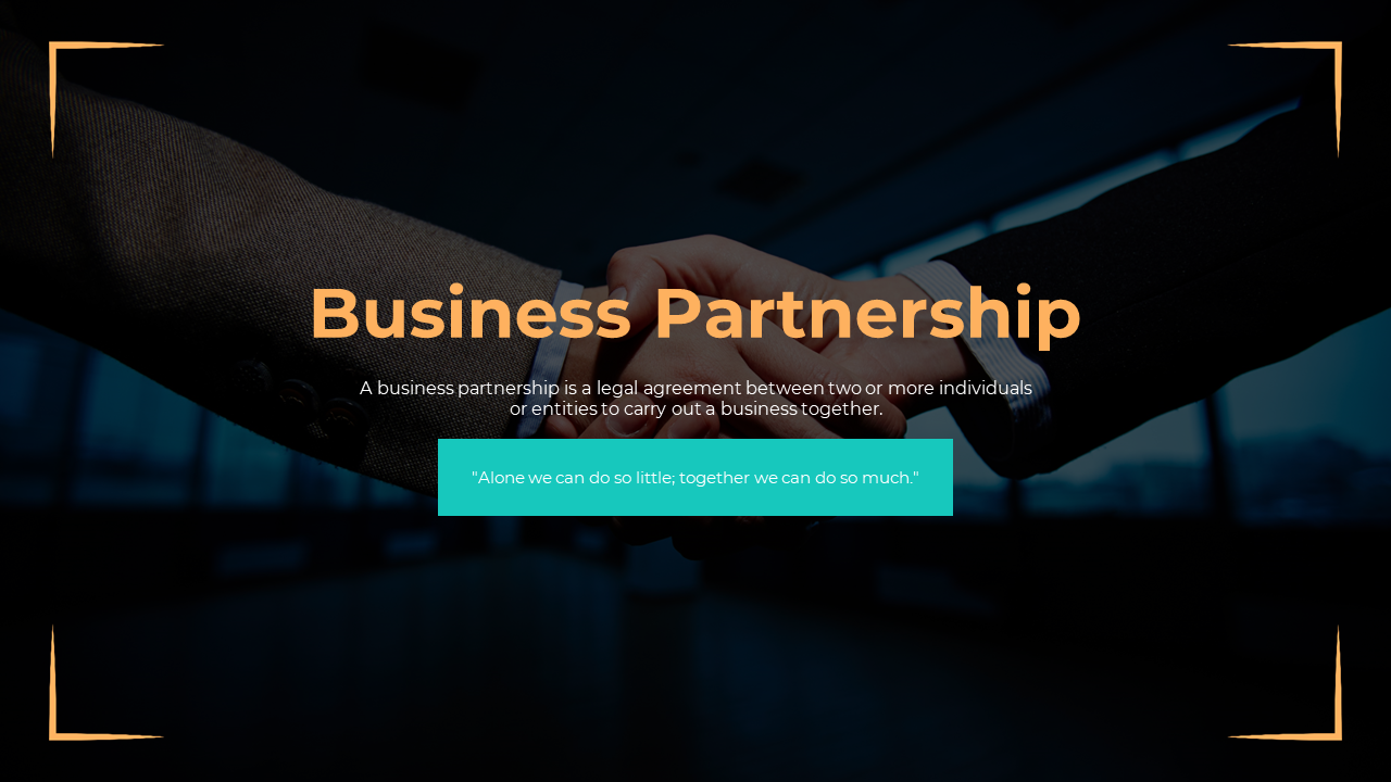 Business Partnership Slide