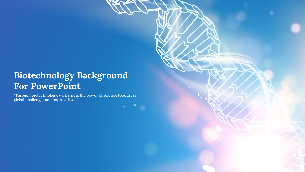 Biotechnology Background For PowerPoint