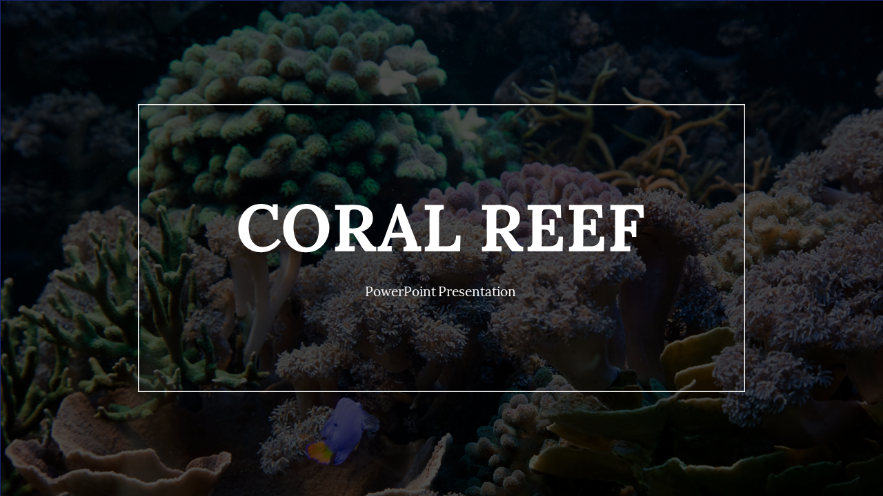 Coral Reef PowerPoint Template Free