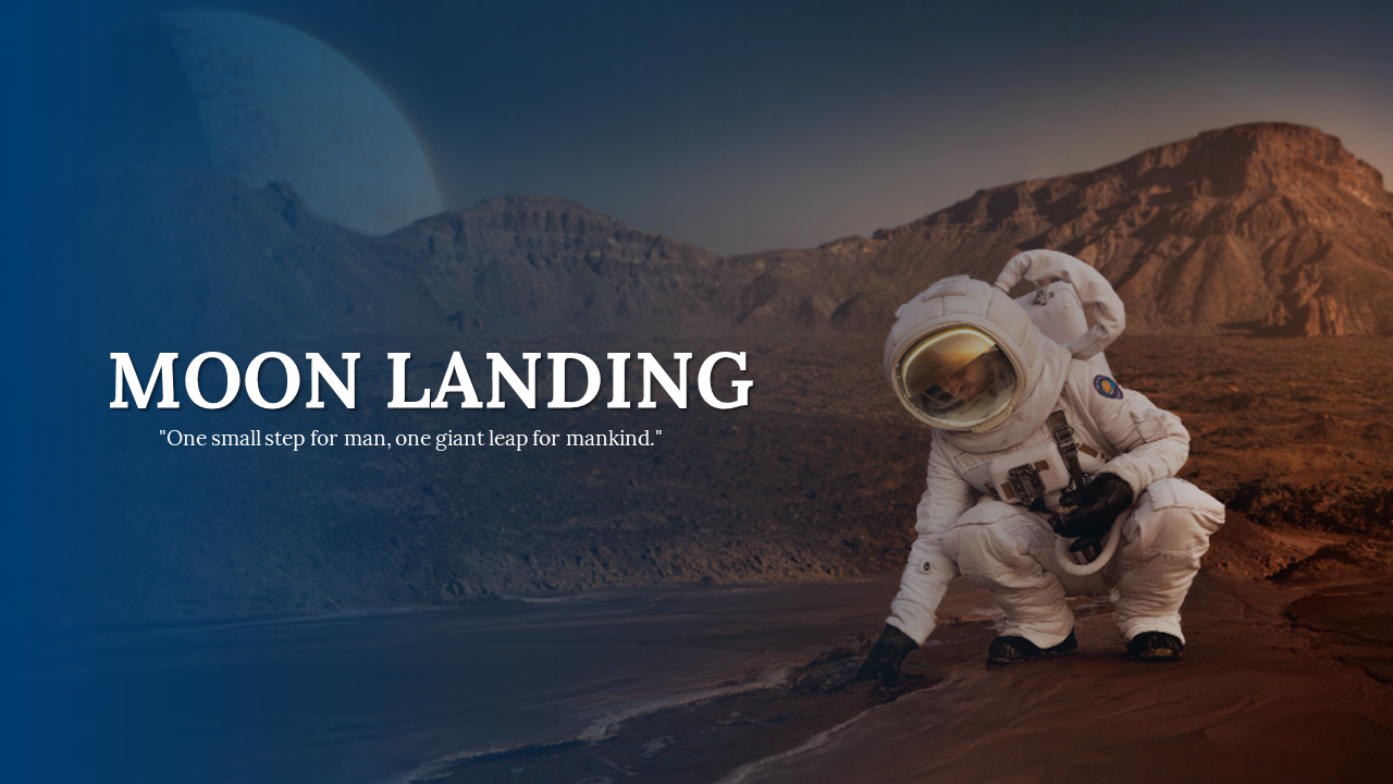 Moon Landing PowerPoint Template