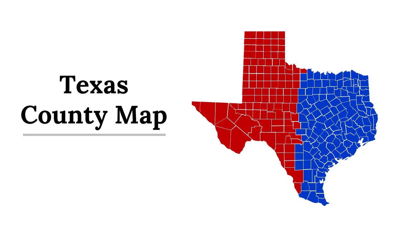 Free Editable Texas County Map