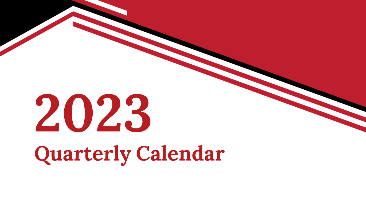 2023 Quarterly PowerPoint Calendar