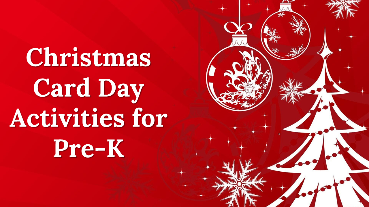 Christmas Card Day Activities For Pre K