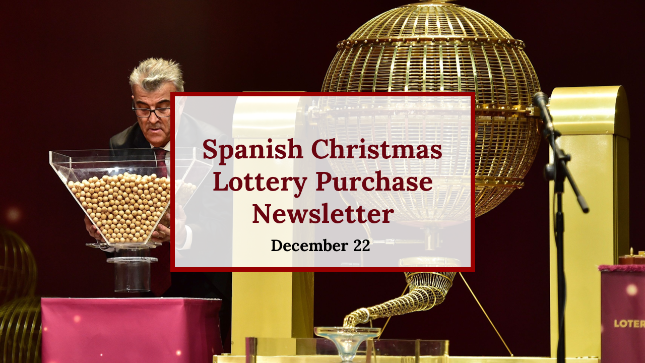 Spanish Christmas Lottery Purchase Newsletter