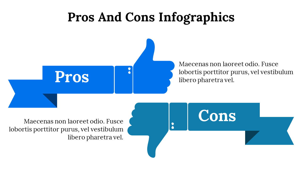 Ready To Buy Now Pros And Cons Infographics Powerpoint