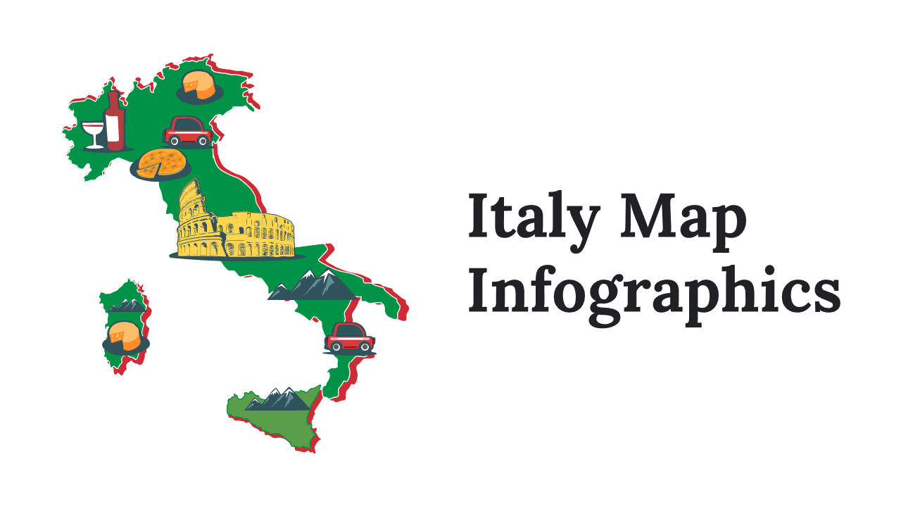 Italy Map Infographics