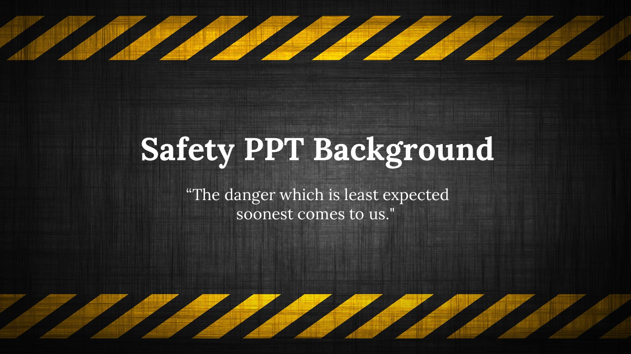Free Safety PPT Background