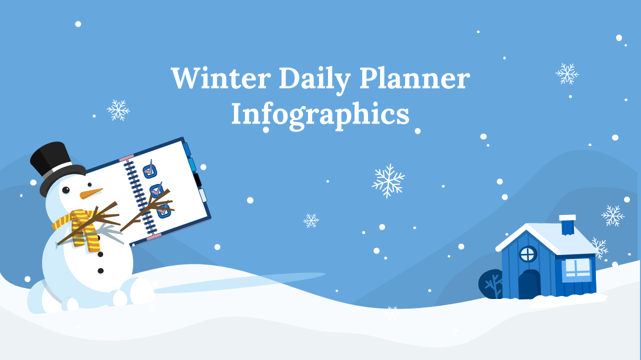 Winter Daily Planner Infographics