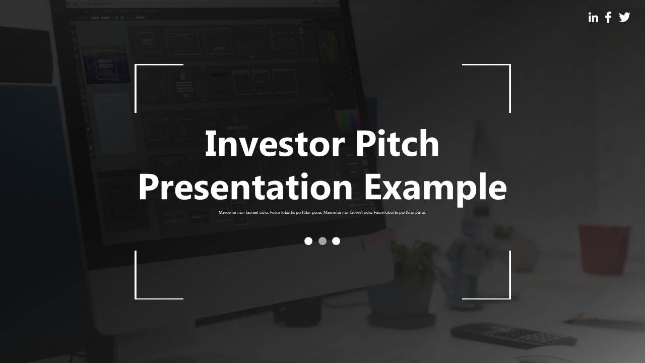 Investor Pitch Presentation Example