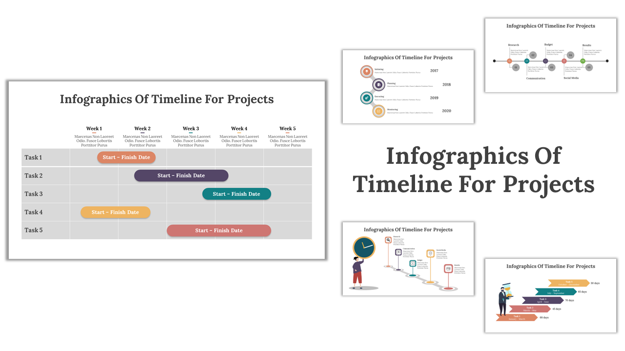 Infographics Of Timeline For Projects