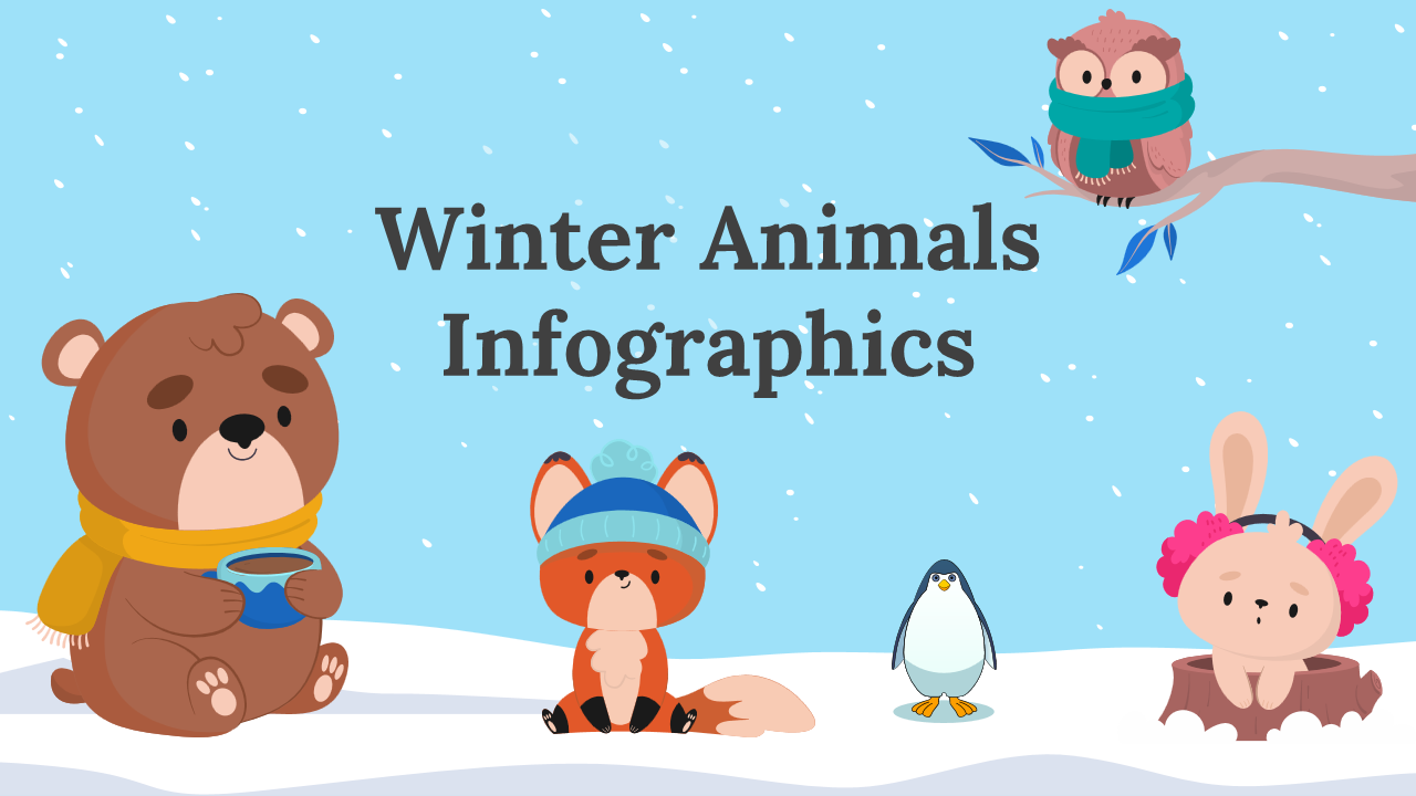Winter Animals Infographics