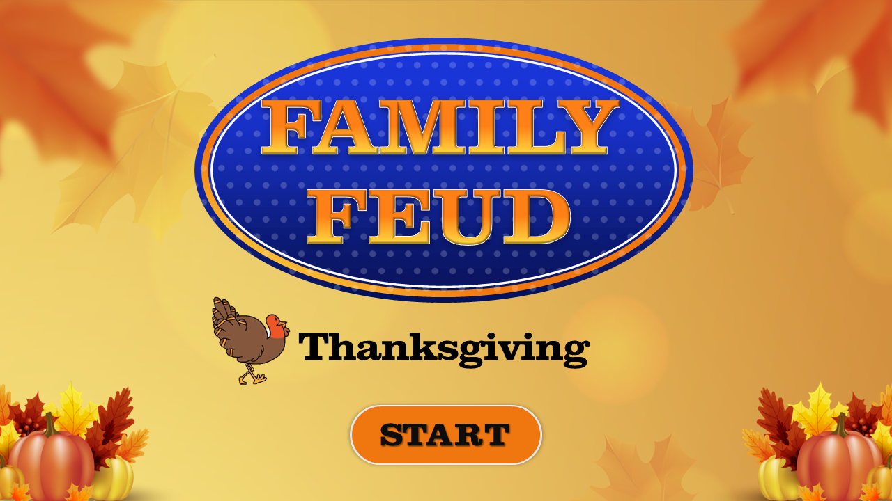 Thanksgiving Family Feud PowerPoint Free