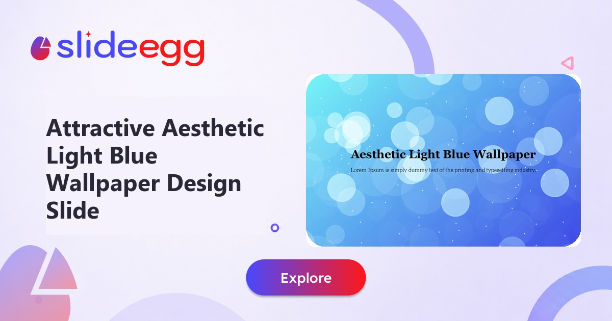 Process Update Slides Attractive Aesthetic Light Blue Wallpaper Design Slide