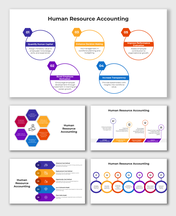 Infographic on human resource accounting showing key elements like human capital, motivation, and transparency.
