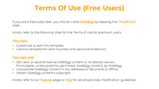Centered heading in orange, followed by black body text, and two usage sections with subheadings and bullets.