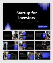 Startup investor presentation highlighting market opportunity, business model, growth strategy, and funding goals. today.