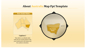 Australia map with New South Wales emphasized in gold; detailed zoom of the state shown on the right.