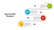 Four rounded rectangular numbered steps with gradient outlines and icons, aligned vertically on a white background.
