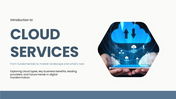 Cloud services covering types (IaaS, PaaS, SaaS), benefits, providers, deployment models, security, and cost optimization.