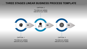 Blue timeline with seven semicircles from 2015 to 2021, each with icons and downward arrows placed in a white backdrop.