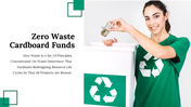 Eco conscious woman in green attire dropping item in recycling bin, illustrating principles of zero waste and reuse.