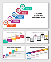 Personal Assistant Achievements highlight organization, time management, communication, and event coordination success.