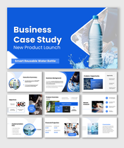 Business case presentation to evaluate product launch strategy, costs, market opportunity, risks, and ROI, growth.