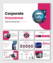 Corporate insurance B2B marketing plan to attract clients, generate leads, build partnerships, and drive growth.
