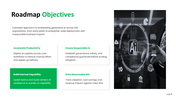 Generative AI roadmap PowerPoint template for enterprise AI adoption, governance, deployment planning. - slide 2