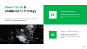 Generative AI roadmap PowerPoint template for enterprise AI adoption, governance, deployment planning. - slide 6