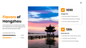 Explore Hangzhou’s West Lake, rich heritage, tea culture, historic landmarks, local cuisine, and modern city life. - slide 7