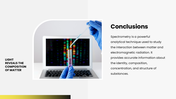Explore spectrometry, its principles, instruments, types, techniques, applications, and analytical methods. - slide 10