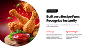 Explore KFC’s history, signature menu, brand identity, customer experience, and global fast-food presence. - slide 4