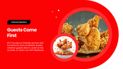 Explore KFC’s history, signature menu, brand identity, customer experience, and global fast-food presence. - slide 9