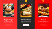 Explore KFC’s history, signature menu, brand identity, customer experience, and global fast-food presence. - slide 14