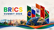 Explore BRICS Summit 2026, India’s chairship, expansion, global cooperation, economic priorities, and challenges. - slide 1